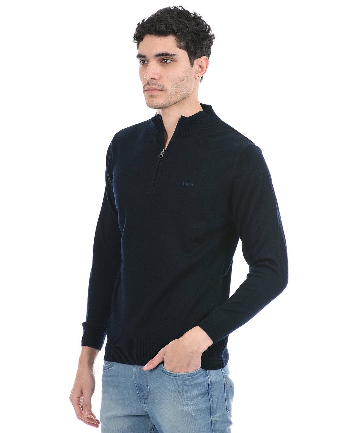 Cloak & Decker by Monte Carlo Men Dark Blue Pullover